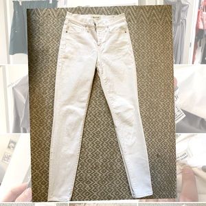 Madewell White Skinny Jeans